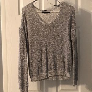 Grey heathered sweater